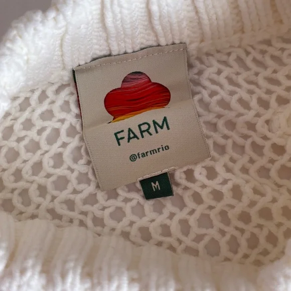 FARM Rio White Sweater - Picture 12 of 16